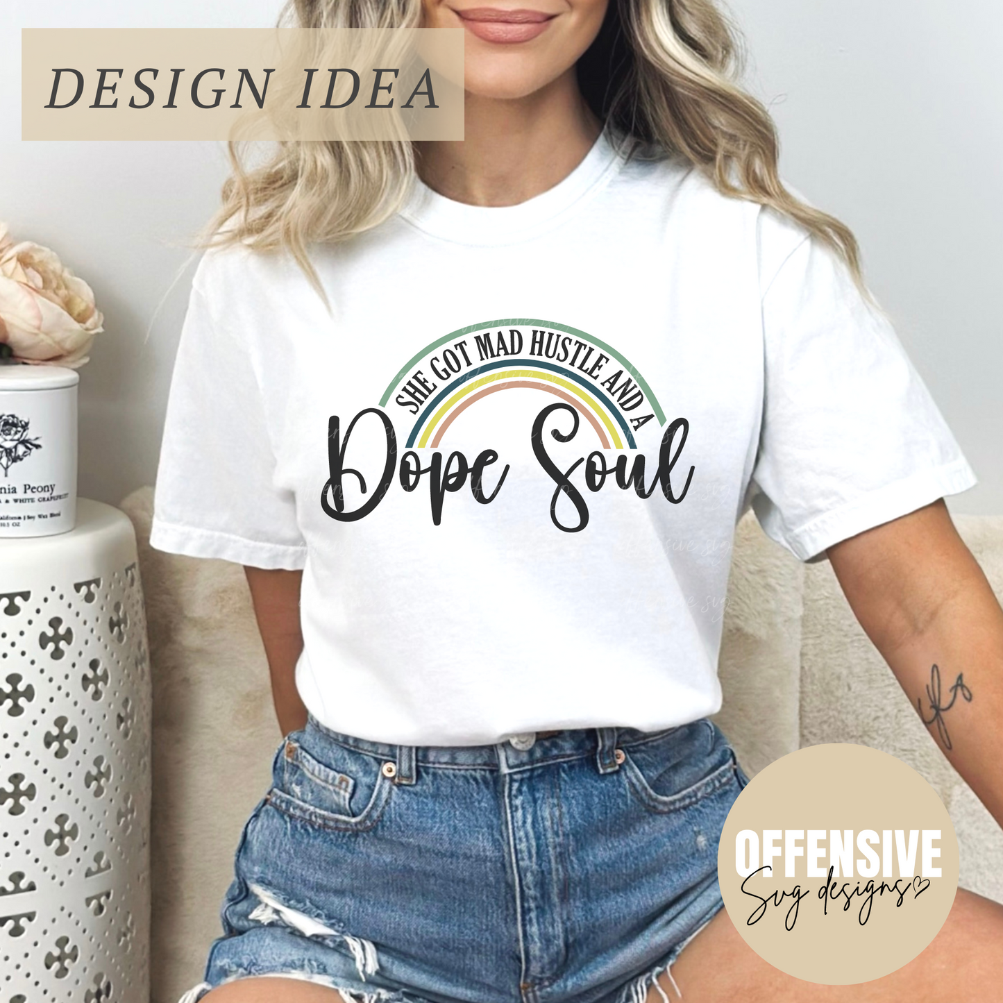 She Got Mad Hustle And A Dope Soul SVG | Girl Boss Babe | By Offensive Svg