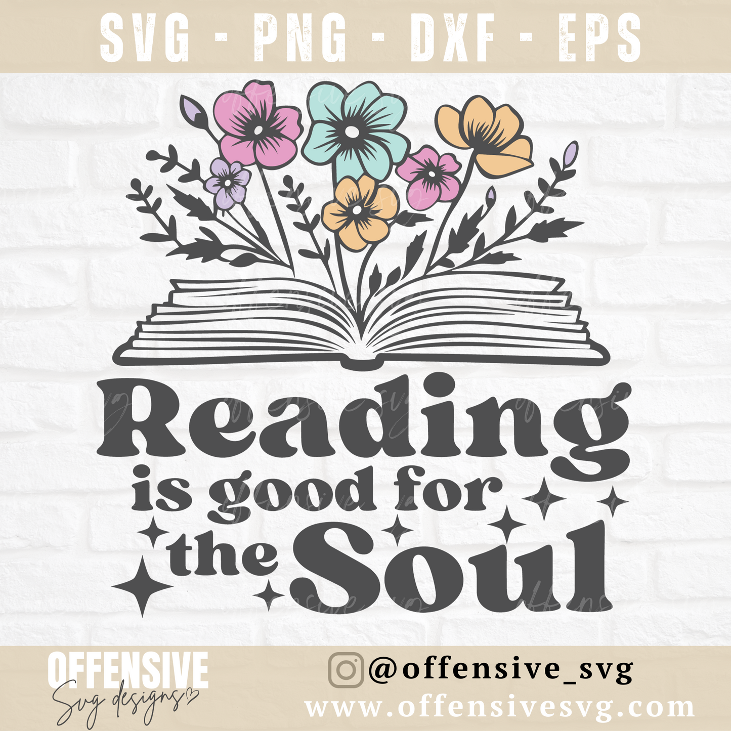 Reading Is Good For The Soul Svg, Book Lovers Svg, Reading Svg, Offensive Svg