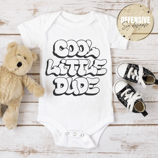 Cool Little Dude Svg - Cool Dude Svg - Baby Boy Svg - Boys Svg - Kids Svg - Youth Svg - Toddler Svg - Svg For Shirts - Sublimation Png