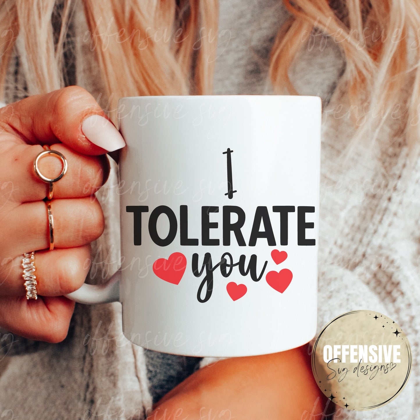 I Tolerate You Svg - Valentines Day Svg - Sarcastic Svg - Valentines Svg - Love Svg - Funny Svg - Svg For Shirts - Cricut Svg - Png