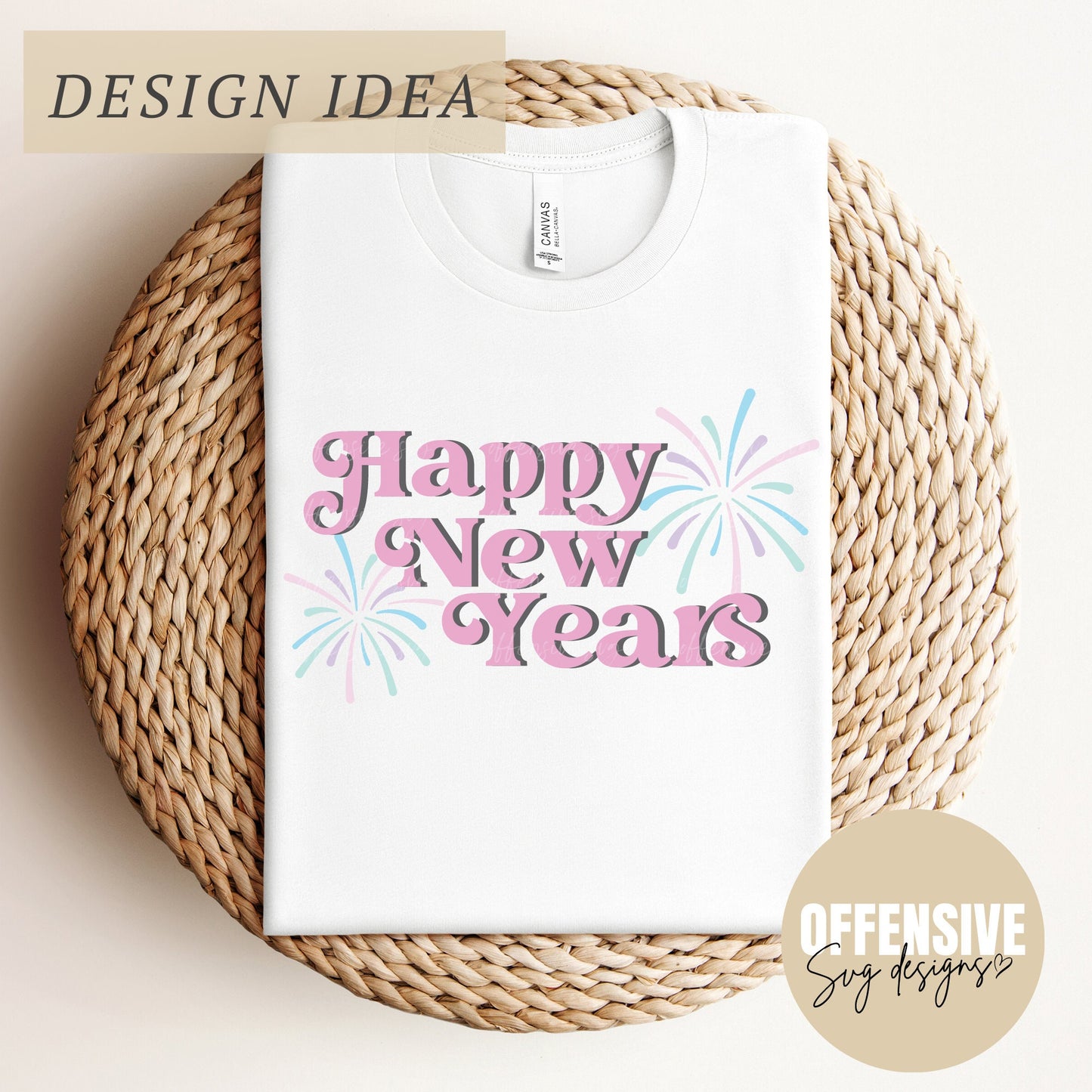 New Years SVG | Firework SVG | Happy New Year Svg | Libbey Glass Svg | New Years Png | Png For Sublimation | By Offensive Svg