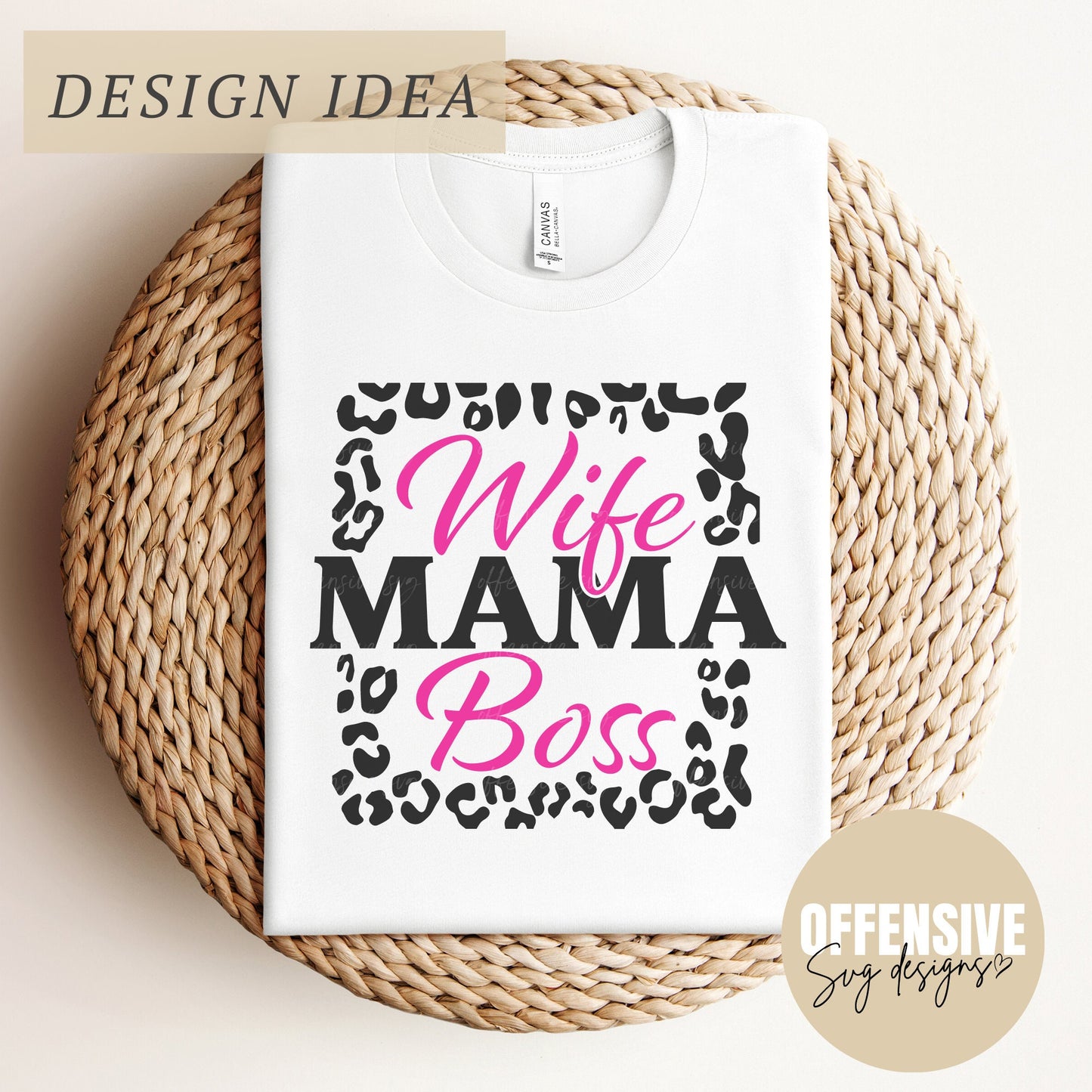 Wife Mom Boss Svg - CEO Svg - Small Business Svg - Boss Babe Svg - Entrepreneur Svg - Mom Boss Svg - Small Biz Svg - Mumma Svg - Cricut Svg