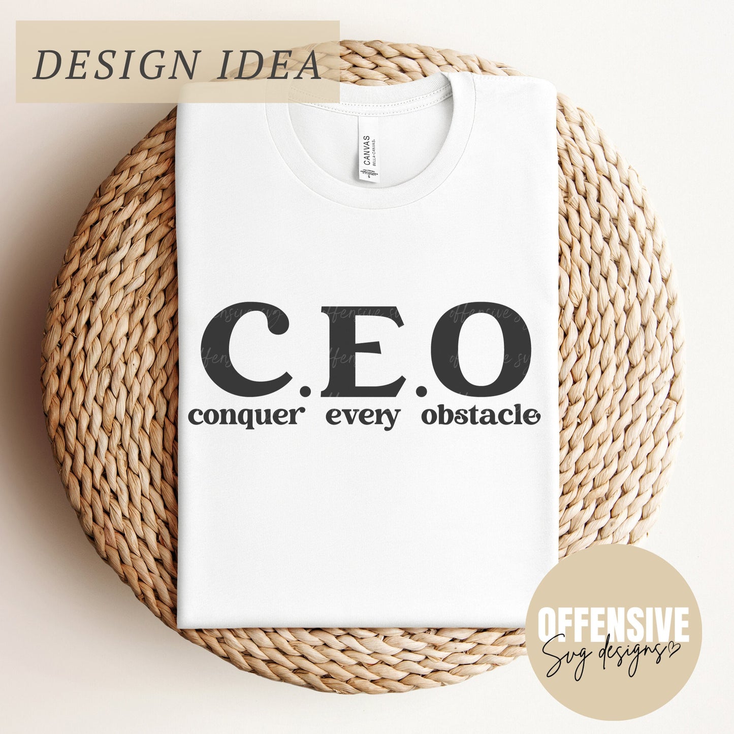 CEO SVG | Entrepreneur SVG | Small Business Svg | Hustle Svg | Girl Boss Svg | Motivational Svg | Inspirational Svg | By Offensive Svg