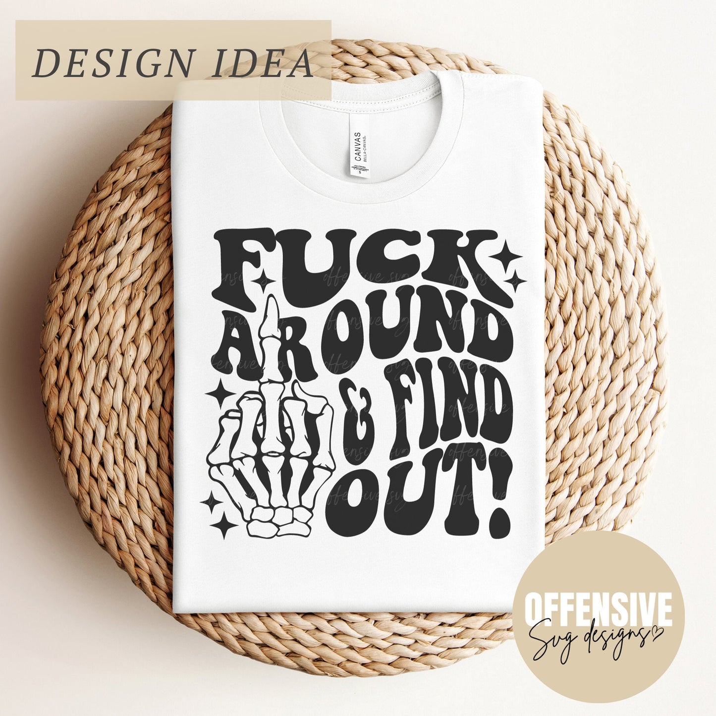 Fuck Around And Find Out SVG | Fafo SVG | Sarcasm SVG | Adult Humor Svg | Middle Finger Svg | By Offensive Svg