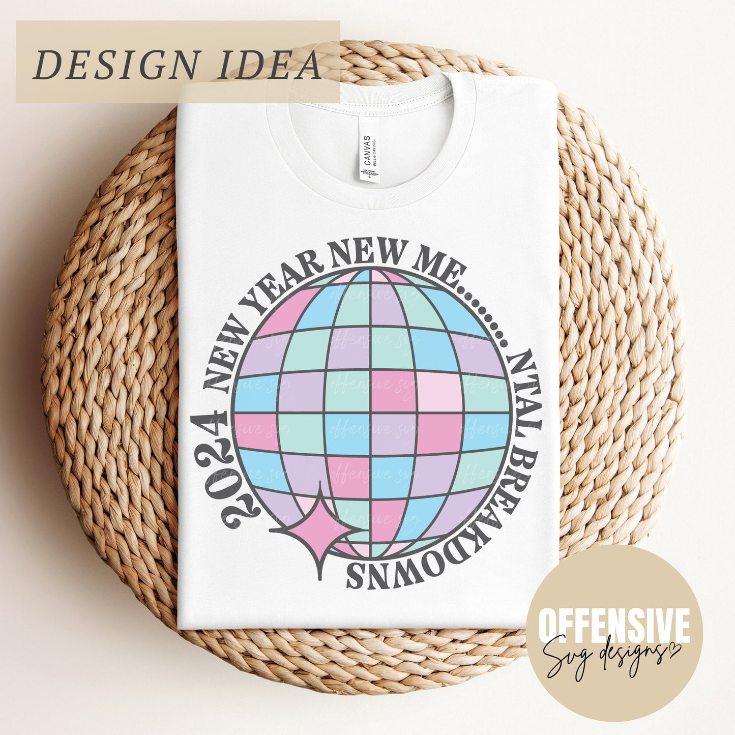 New Years SVG | Disco Ball SVG | Happy New Year SVG | Sarcasm Svg | Libbey Glass Svg | New Years Png | Png Sublimation | By Offensive Svg