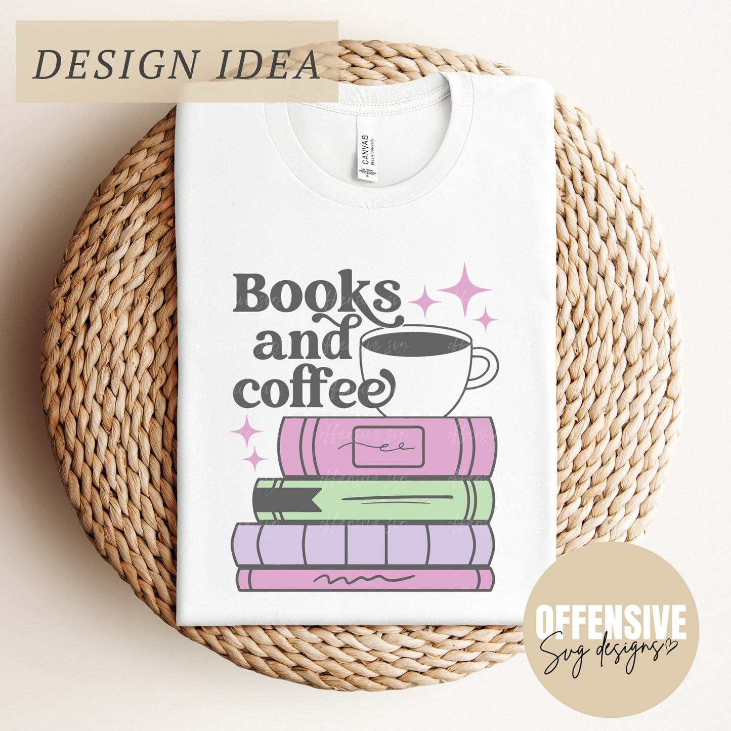 Books And Coffee Svg | Book Lover Libbey Glass SVG | Bookworm Coffee Mug SVG | By Offensive Svg