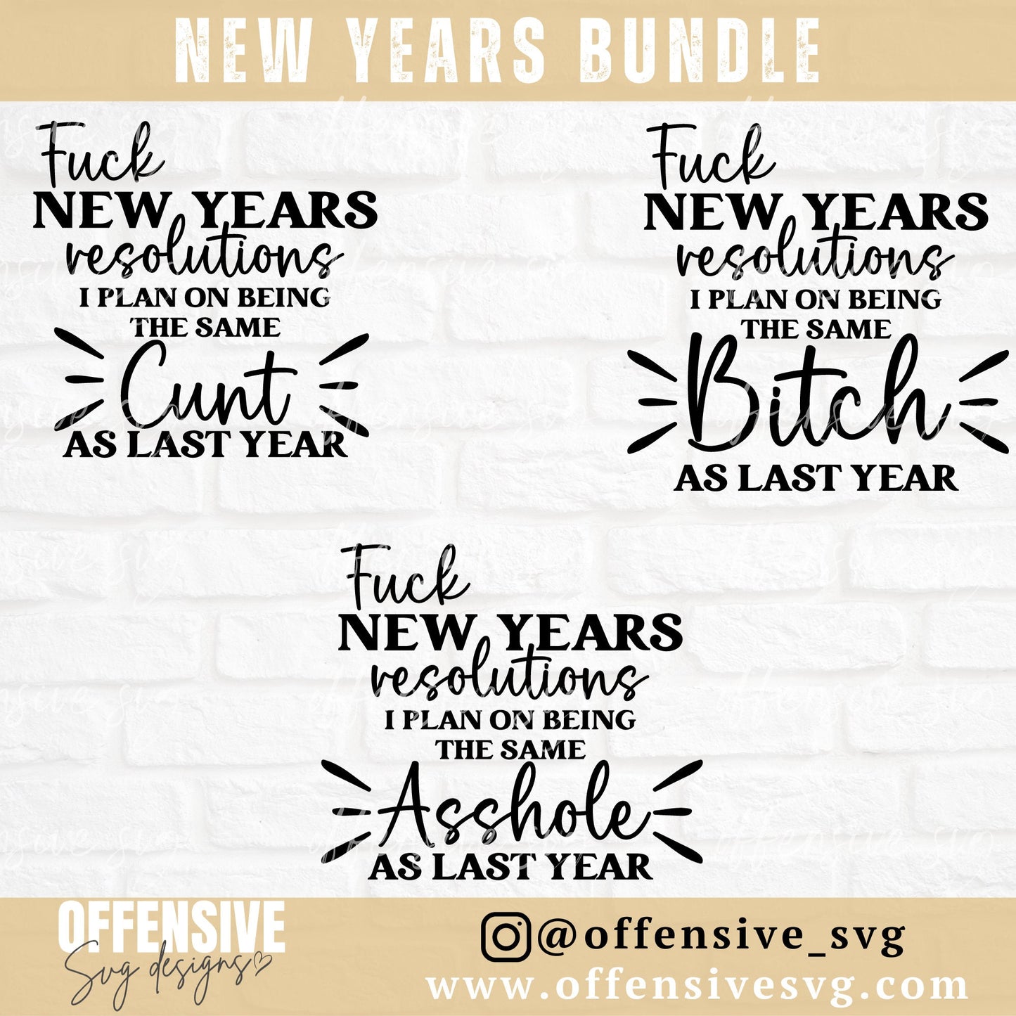 New Years Svg - Happy New Year Svg - New Year Svg - Svg Bundle - Swearing Svg - Sarcastic Svg - Cricut Svg - Png