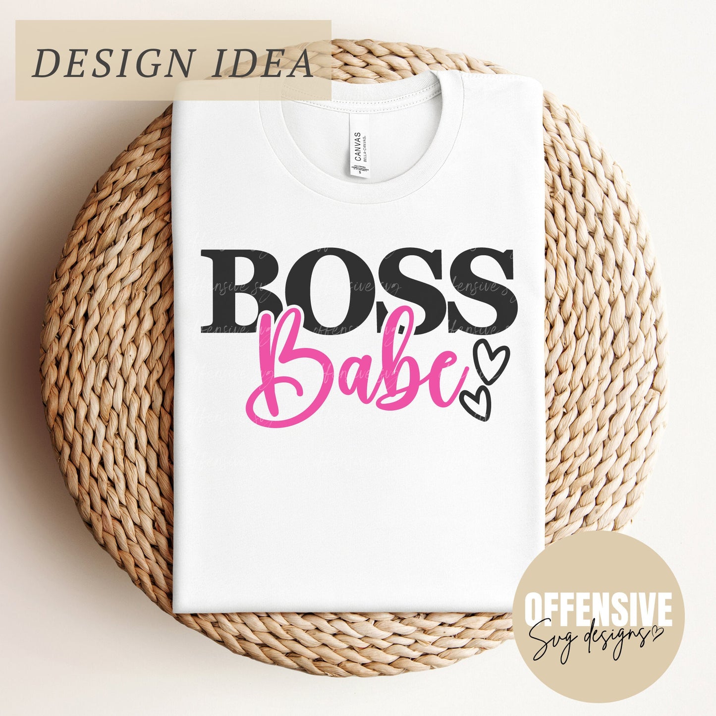 Boss Babe Svg | Small Business Entrepreneur | Strong Woman Girl Power | Wife, Momlife |By Offensive Svg