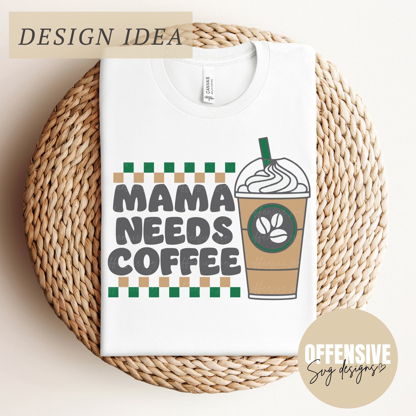 Mama Needs Coffee SVG, Trendy Retro Design,  Adult Humor SVG,  Coffee Mug SVG, Libbey Glass Svg | By Offensive Svg