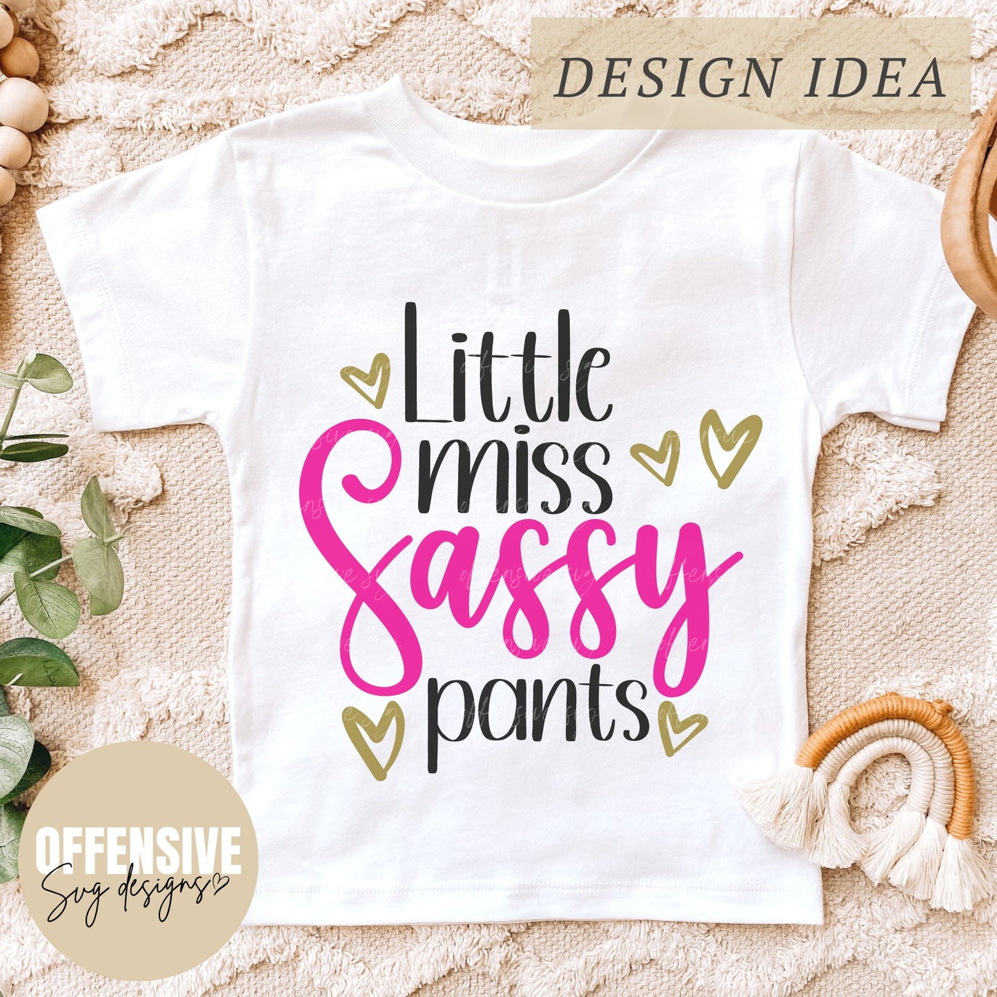 Little Miss Sassy Pants SVG, Princess SVG, Girs SVG, Toddler Svg, Sarcasm Svg, Daughter Svg - By Offensive Svg