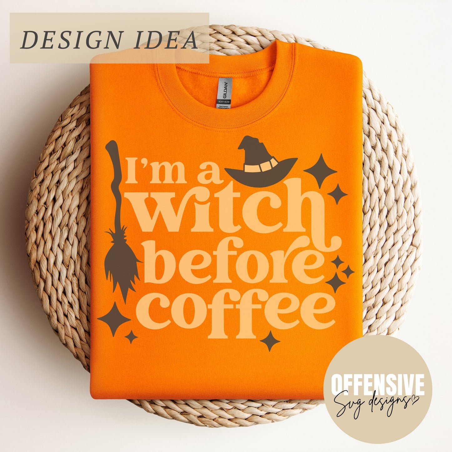 Witch SVG, Halloween Coffee SVG, Spooky Season Svg , I'm A Witch Before Coffee, PNG Digital Download | By Offensive Svg