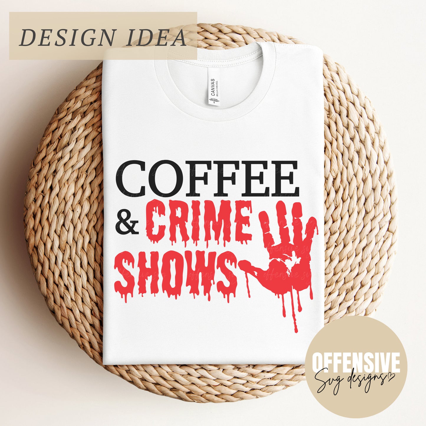 Coffee Cup SVG, True Crime Junkie, Horror Movie Svg, True Crime PNG Digital Download, Coffee And Crime Shows | By Offensive Svg